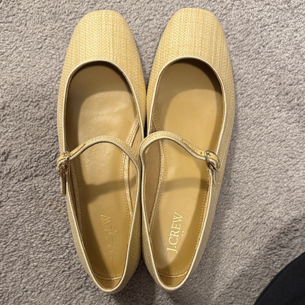 J. Crew Women's Beige Mary Jane Flats